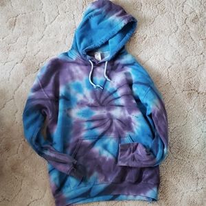 Zine tie dye hoodie